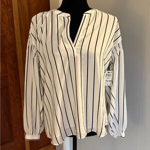 BNWT ALFANI Women's Striped Blouse